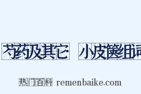 芍药及其它·小皮箧组词是什么意思的图片